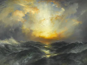 Pôr do sol no mar, 1906